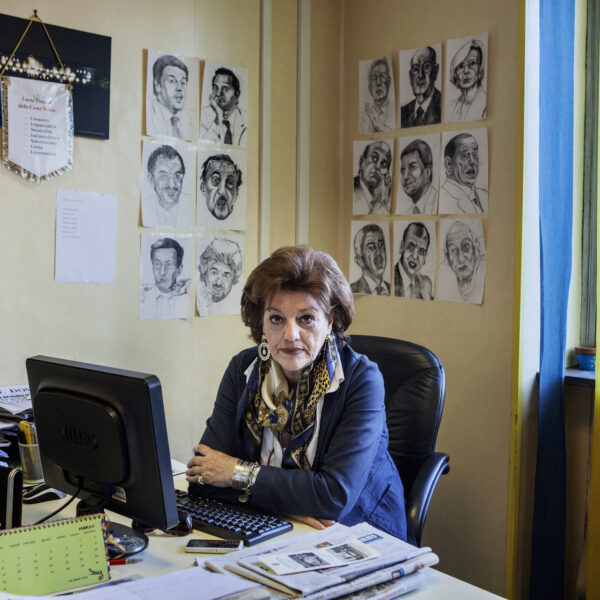 Francesca Nardi director of the Tg Luna World News.
Caserta 2015.