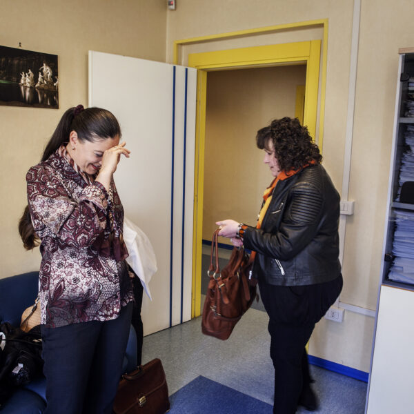 Zoryana and Viktoriya before recording.
Caserta 2015.