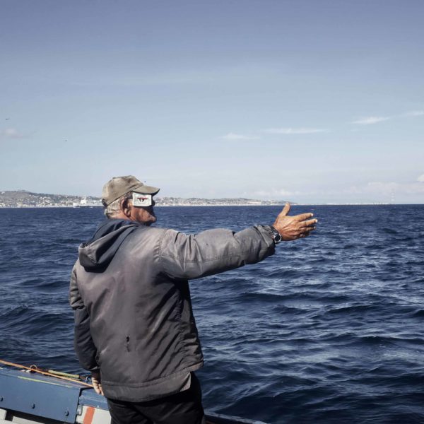 Fishing the swordfish to Stretto of Messina (Sicily) with Arena family on Simone boat.
Story about passing the fishing tradition by father to son.
Fight between human and animal, men against fish.